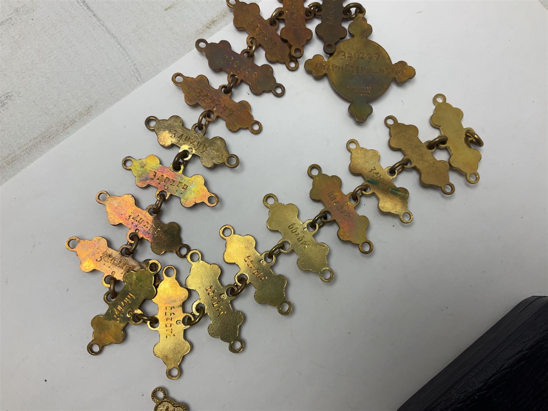 Four St John's silver fobs, together with two silver Directors Ambulance shield fobs and two other St Johns items 