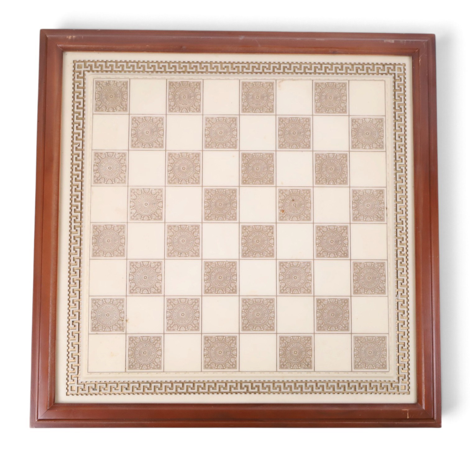 Franklin Mint - The Chess set of the Gods by Stuart Feldman, porcelain pieces, housed in fitted case with certificates 