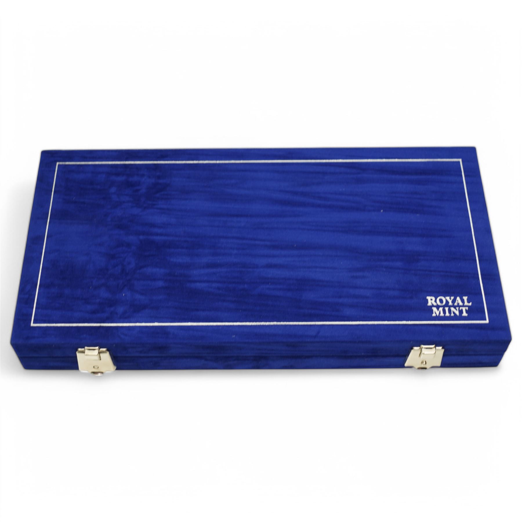 The Royal Mint United Kingdom 2000 silver proof 'Millennium' coin collection, including Maundy coins, number 12291, cased with certificate
