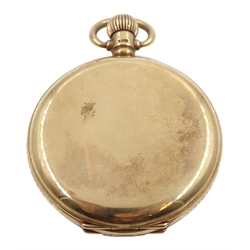 Rolex 9ct gold full hunter pocket watch top wind, case by Aaron Lufkin Dennison, Birmingham 1923