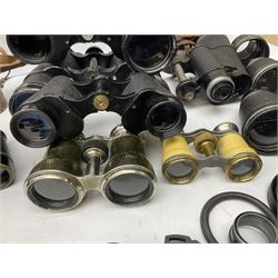 Quantity of binoculars for spares and repair, to include Cogswell & Harrison Primic 8x30, Prinz 8x30, Telstar 35x60, Zeiss Wetzland 8x40 etc