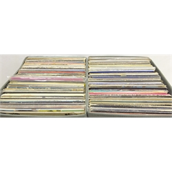  Collection of vinyl LP's including The Beatles, Paul Simon, Status Quo and other music two boxes  