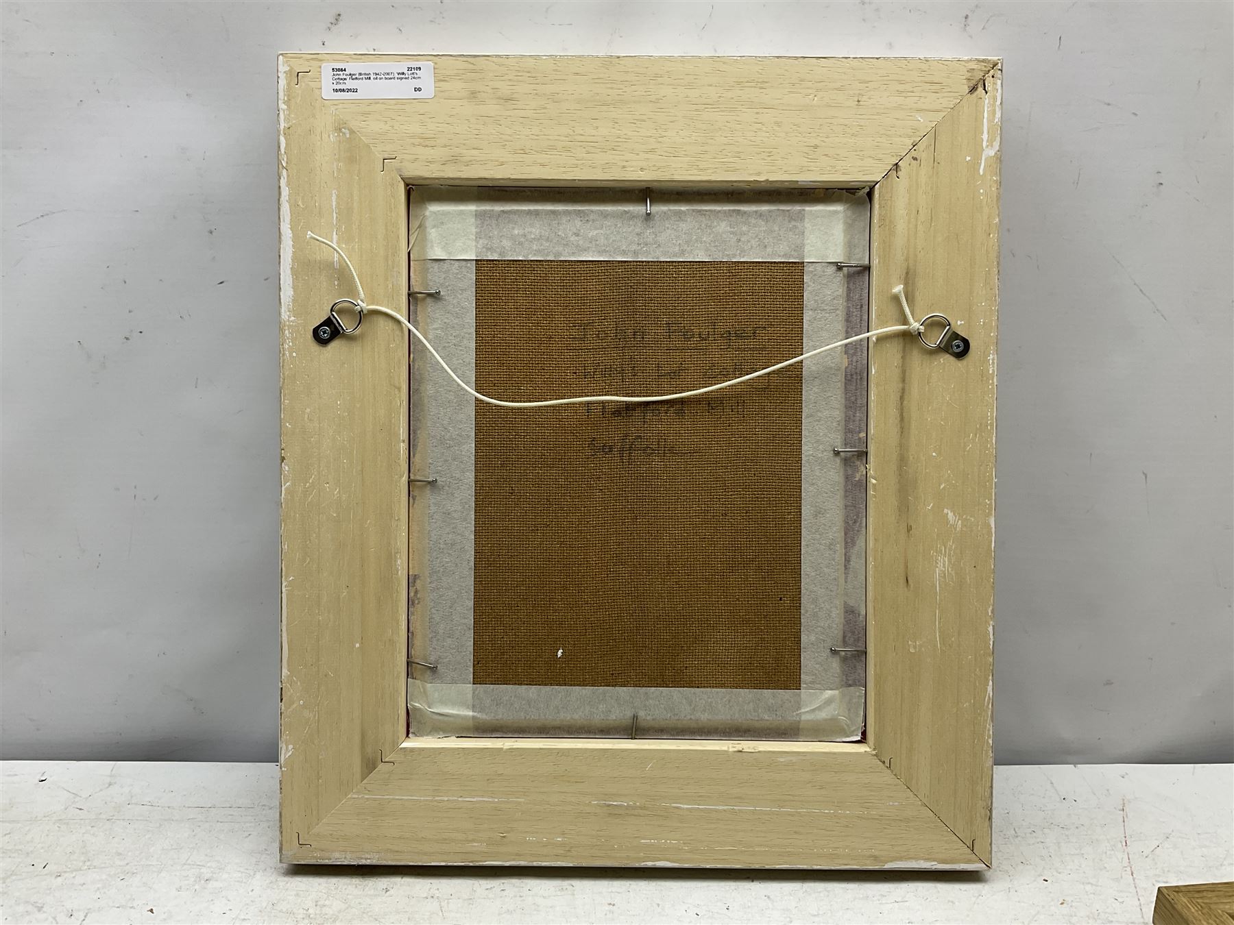 John Foulger (British 1942-2007): 'Willy Lott's Cottage' Flatford Mill, oil on board signed 24cm x 20cm