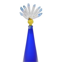 Bob Crooks (1956-) for First Glass, three glass scent bottles and stoppers, largest H24cm