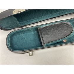 French violin c1900 labelled Guadagnini with 35.5cm two-piece maple back and ribs and spruce top, labelled 'Joannes Baptista Guadagnini Pla Centinus Fecit Mediolani 17**' L59cm overall; in hard carrying case