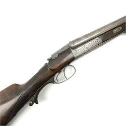 G. Noack Berlin 16-bore side-by-side double barrel non-ejector nitro-proof sporting gun, 79cm damascus barrels with 2.75