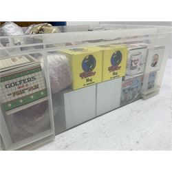 Quantity of Nescafe memorabilia and merchandise, and various mugs, Star Wars etc in two boxes