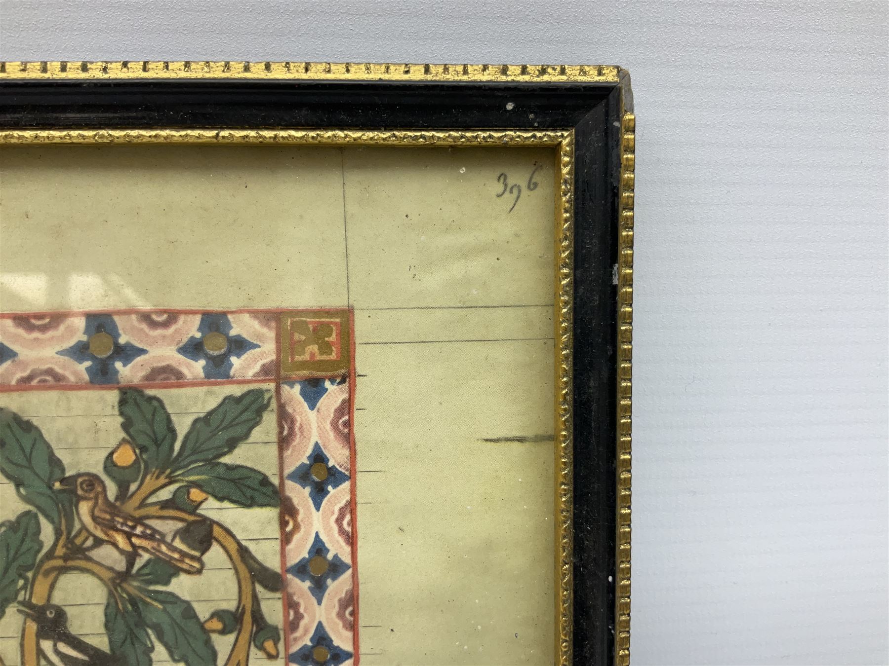 German School (14th century): 'Bruno von Hornberg' and 'Kol von Nüssen', pair prints of illuminated portraits from the 'Codex Manesse' together with print of 17th century Church writing