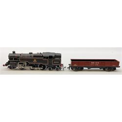 Hornby Dublo - three-rail EDG18 Tank Goods Train set with BR black 4MT Standard 2-6-4 tank locomotive No.80054, one open wagon, brake van and quantity of track, boxed with instructions.