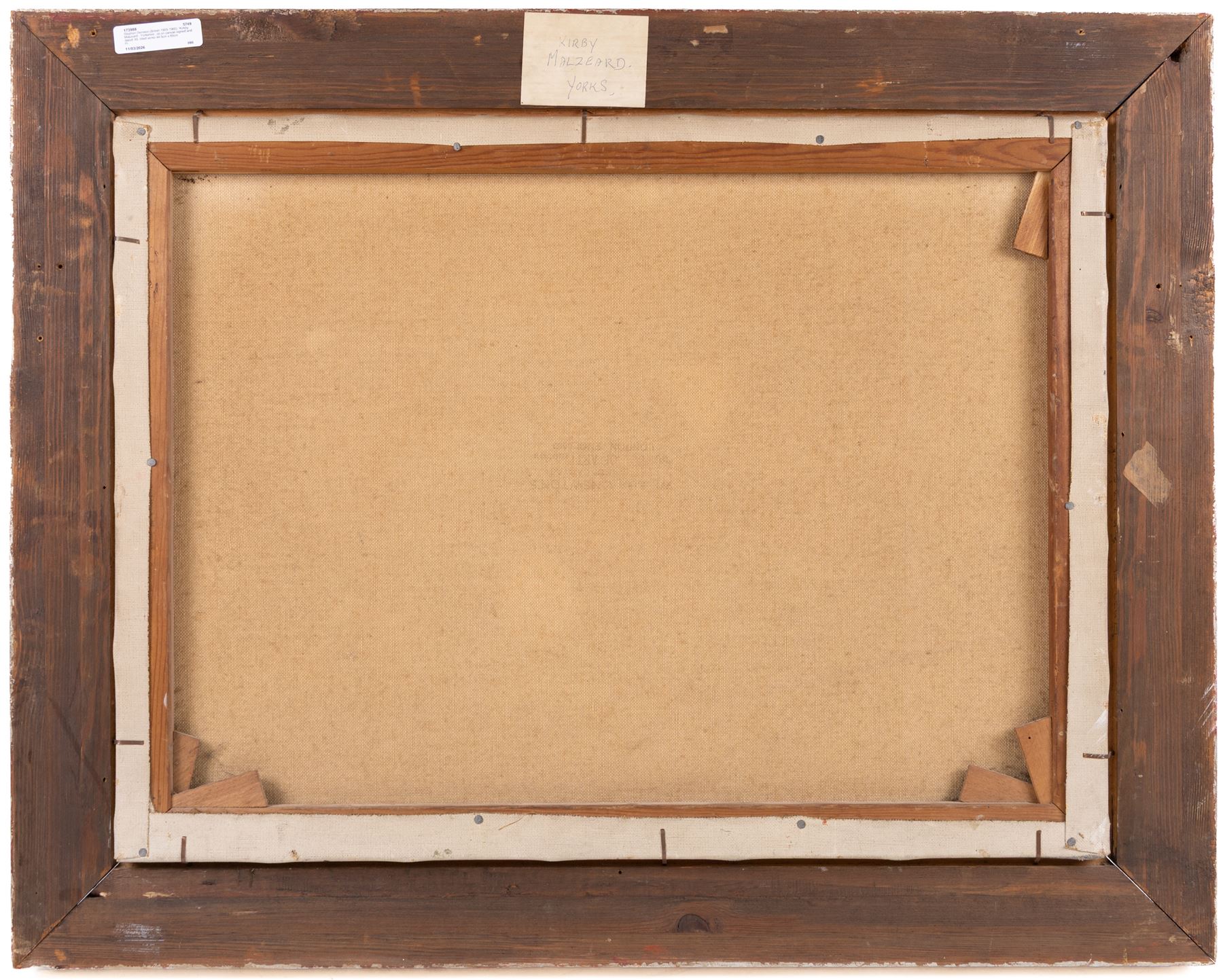 Stephen Denison (British 1909-1965): 'Kirkby Malzeard - Yorkshire', oil on canvas signed and dated '49, titled verso 44.5cm x 60cm
Provenance: purchased Bonhams 18th Nov 2003, Yorkshire Pictures, Lot 153.