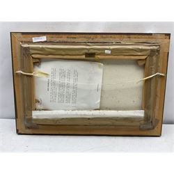 Barry Arthur Peckham (British 1945-): Sheep Grazing on Sleights Moor, oil on board signed and dated '74, 29cm x 50cm