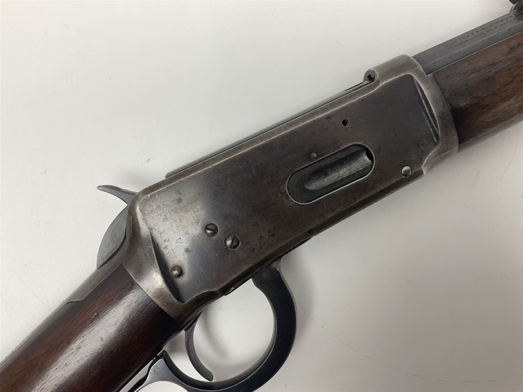 UNPROOFED SO RFD ONLY - late 19th century Winchester Model 94 lever action rifle in refinished condition, 32/40 cal.,the 61cm (24