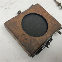 Selection of Brass Camera Lenses, to include Ross London lens 8 1/2 x 6 1/2, Beck Symmetrical lens, etc together with lens holders 