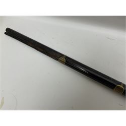 19th century Arabian(?) jezail flintlock musket, approximately 28-bore, the 137cm(54