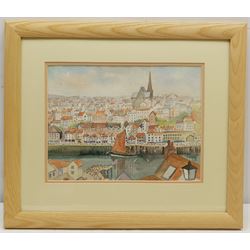 Penny Wicks (British 1949-): 'Whitby', watercolour signed, titled verso 22cm x 29cm