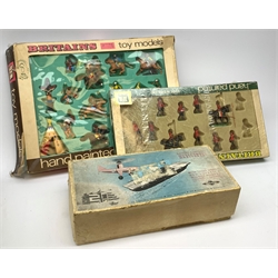 Britains Deetail Cowboys and Indians set No.7630, boxed; Britains part set of Royal Canadian Mounted Police No.7695, boxed; and Nulli Secundus Remote Control Helicopter, boxed (3)