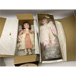 Quantity of Alberon dolls, to include Millie, Michelle, Simone, Emily, Sophie, some with boxes