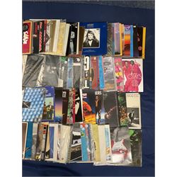 Quantity of vinyl records including David Gilmour 'Rattle That Lock', Johnny Cash 'and the Royal Philharmonic Orchestra', Paul Simon 'The Ultimate Collection', Don McLean 'American Pie', Spirit 'The Adventures of Kaptain Kopter & Commander Cassidy In Potato Land' and other music, approximately 100, in one box