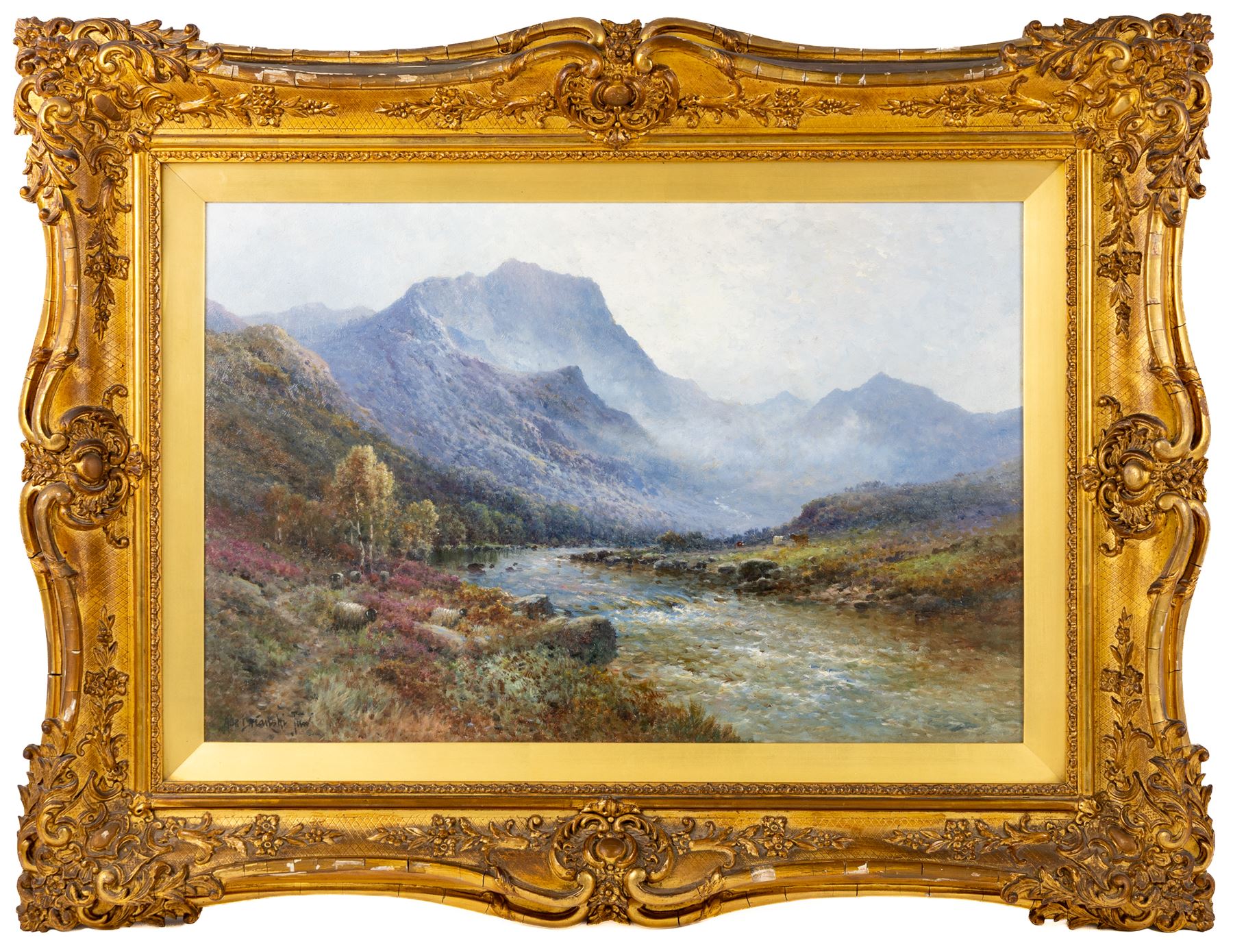 Alfred Fontville de Breanski Jnr. (British 1877-1945): 'Early Morning in Glen Finglas', oil on canvas signed, titled and dated 1911 verso 39cm x 60cm