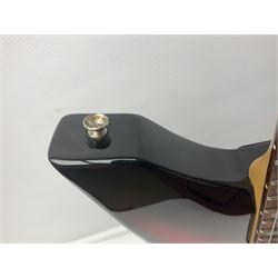 Jaxville X-Factor six-string electric guitar with three-tone X-shaped body L116cm overall.