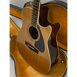  Yamaha model FG-450S-C acoustic/electric guitar with rosewood back and sides and spruce top, fitted with Artec Edge-Nds chromatic tuner, L104cm, in hard carrying case. From the collection of the late John Burgess of Beverley who played in the bands Penjants, Wine, Strollers, Revox, Sound Foundation, Pickle Belly Alley, Ragamuffins and Jerryattricks.