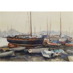 Cyril Harry Mason (British 1928-2012): 'Birdham' Harbour, watercolour signed, titled verso 36cm x 51cm