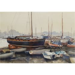 Cyril Harry Mason (British 1928-2012): 'Birdham' Harbour, watercolour signed, titled verso 36cm x 51cm