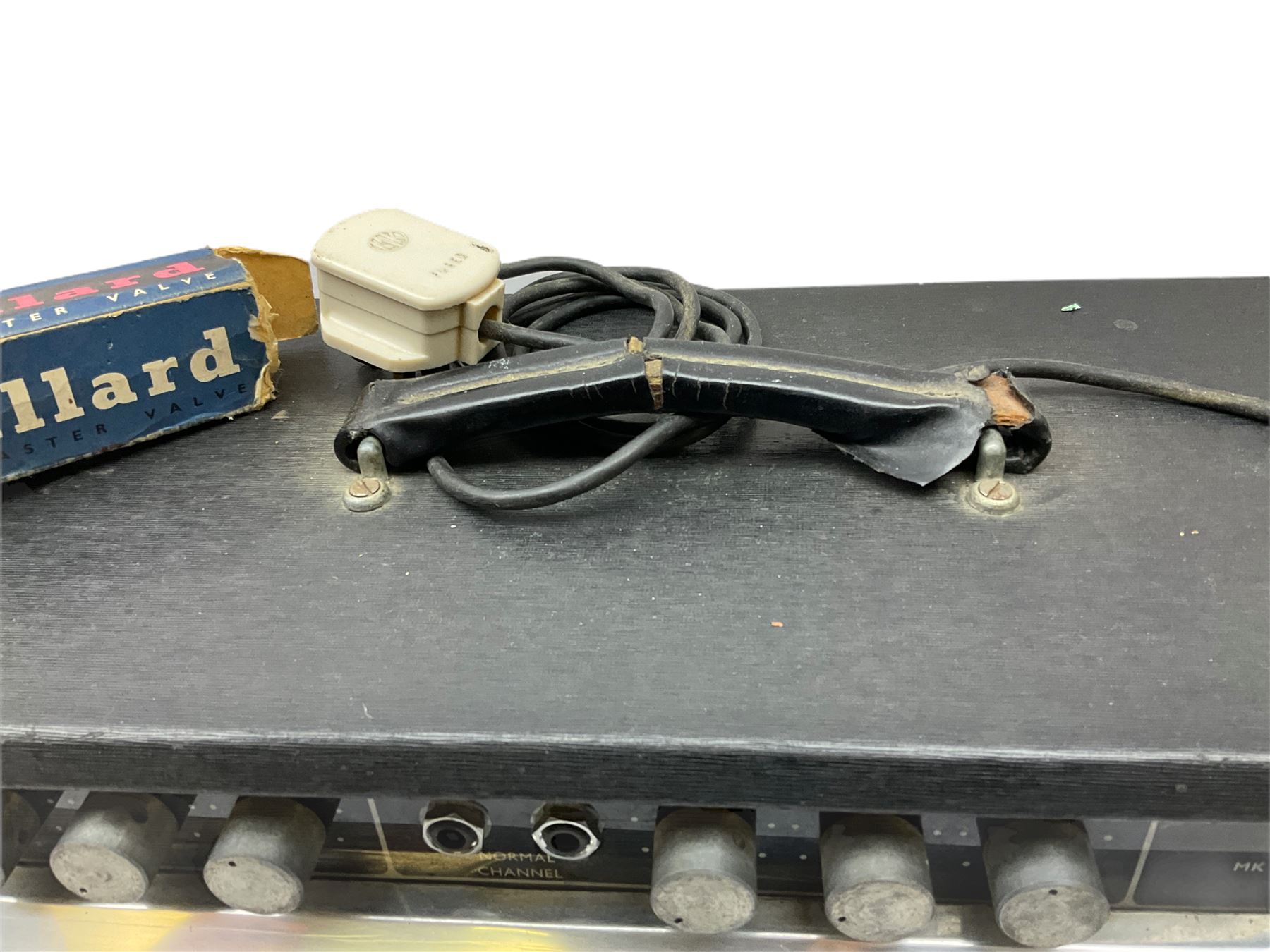 1960s Selmer Treble 'N' Bass 50watt Mk.III professional guitar amplifier, serial no.56866, with cover, L52cm