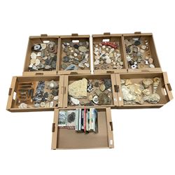 Large single owner fossil collection, including echinoids, gryphaeas, bivalve, coral, alga...