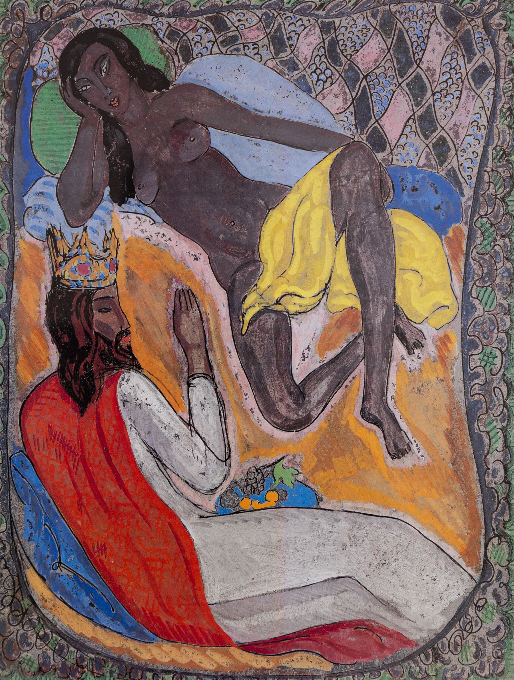 Edward Harris Wolfe (South African 1897-1982): 'Song of Songs', set of twelve limited edition lithographs on silvered paper each signed and numbered 228/250 in pencil, 36cm x 26cm, in matching frames (12)