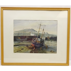  Scarborough South Bay, 20th century watercolour singed by J W Hard 33cm x 43cm  