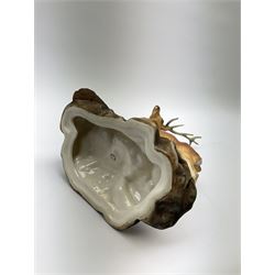 A Beswick Connoisseur matt model of a Stag upon a rocky modelled base, 2629