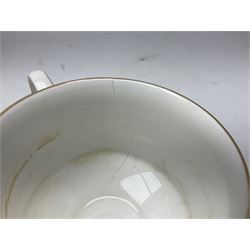 Royal Albert Paragon tea and dinner service for twelve decorated in the Belinda pattern, comprising fourteen saucers, twelve teacups, thirteen side plates, teapot, sauce boat and stand, salt and pepper shakers, two jugs, sucrier, twelve dinner plates, twelve smaller plates, two lidded tureens, twelve bowls, twelve smaller bowls, cake plate, oval plate and oval dish (100)