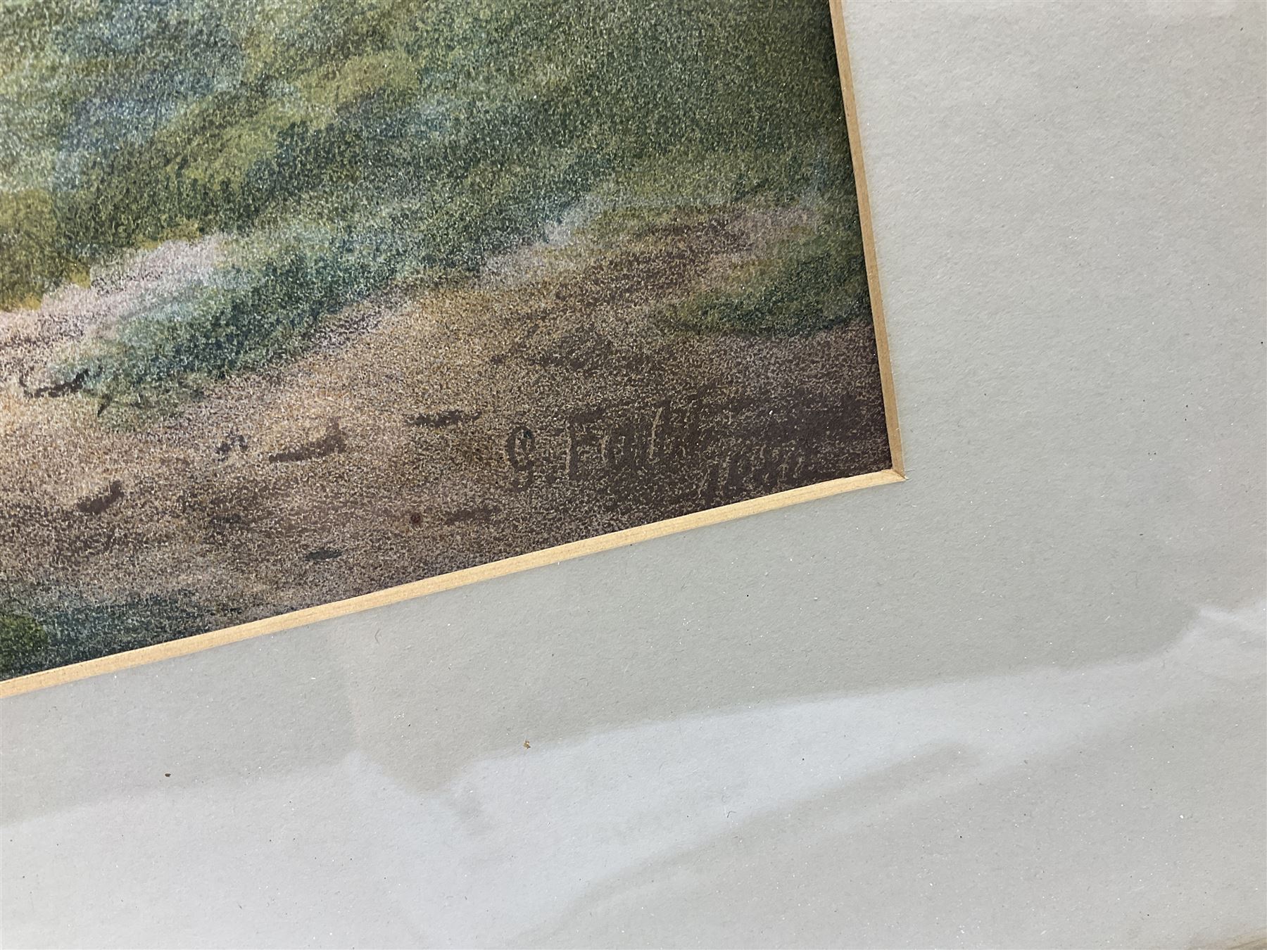 E Brown (British 19th/20th century) after George Fall (British 1848-1925): River Ouse with View of York and Lendal Bridge, late 19th century lithograph signed in the plate 45cm x 74cm