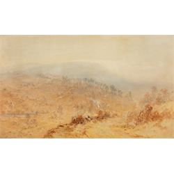 George Weatherill (British 1810-1890): View across the Esk Valley, watercolour signed 25cm x 41.5cm