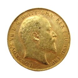  1909 gold full sovereign   