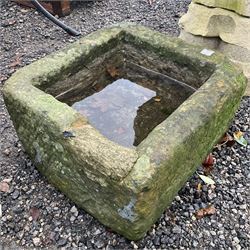 Small carved stone trough - THIS LOT IS TO BE COLLECTED BY APPOINTMENT FROM DUGGLEBY STORAGE, GREAT HILL, EASTFIELD, SCARBOROUGH, YO11 3TX