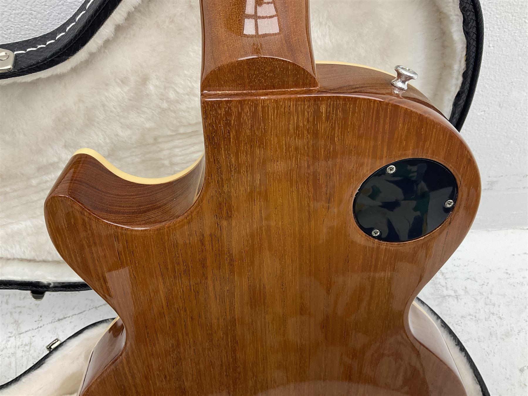 2011 Gibson Les Paul Traditional gold top electric guitar; serial number 103110461; with  mahogany back, twenty-two frets, 57 Classic humbuckers and bridge/stop bar tailpiece L100cm; in Gibson hardcase with owners manual and associated paperwork