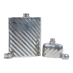 The Dalvey Pocket Cup, together with two Abbeydale pewter hip flasks and 1960's Services army pocket watch 