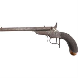 19th century precision pistol, with 12