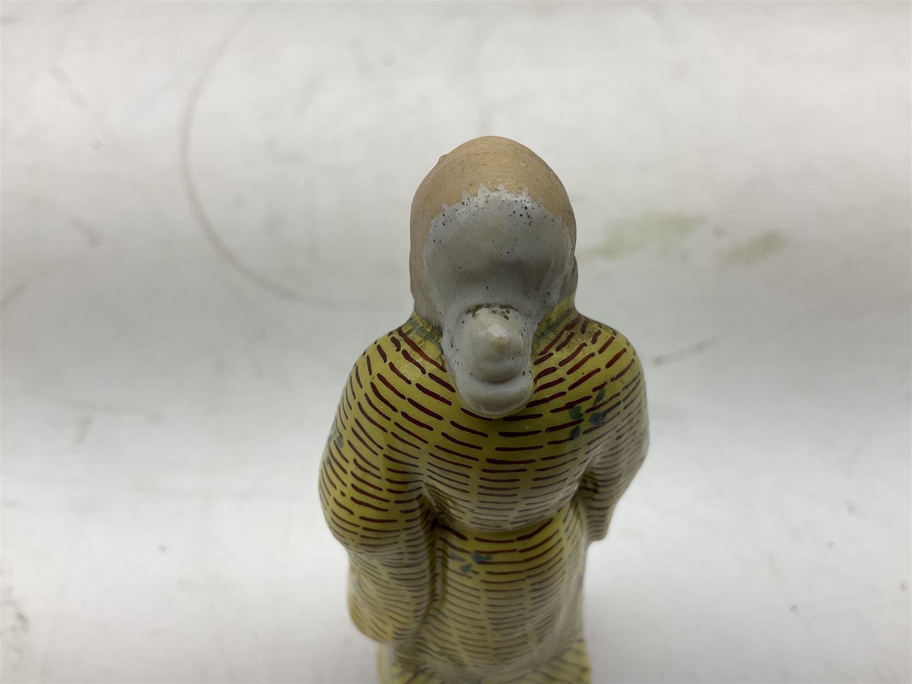 20th century Chinese Famille Rose figure of Shou Lao, H10cm