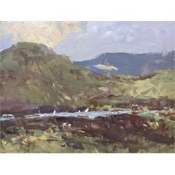 William B Dealtry (British 1915-2007): 'Highland Loch', oil on board signed, titled verso ...