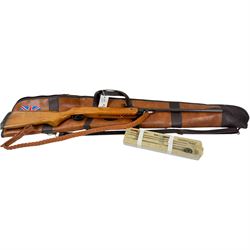BSA Meteor cal 22 break barrel air rifle, with gun sleeve, overall L106cm