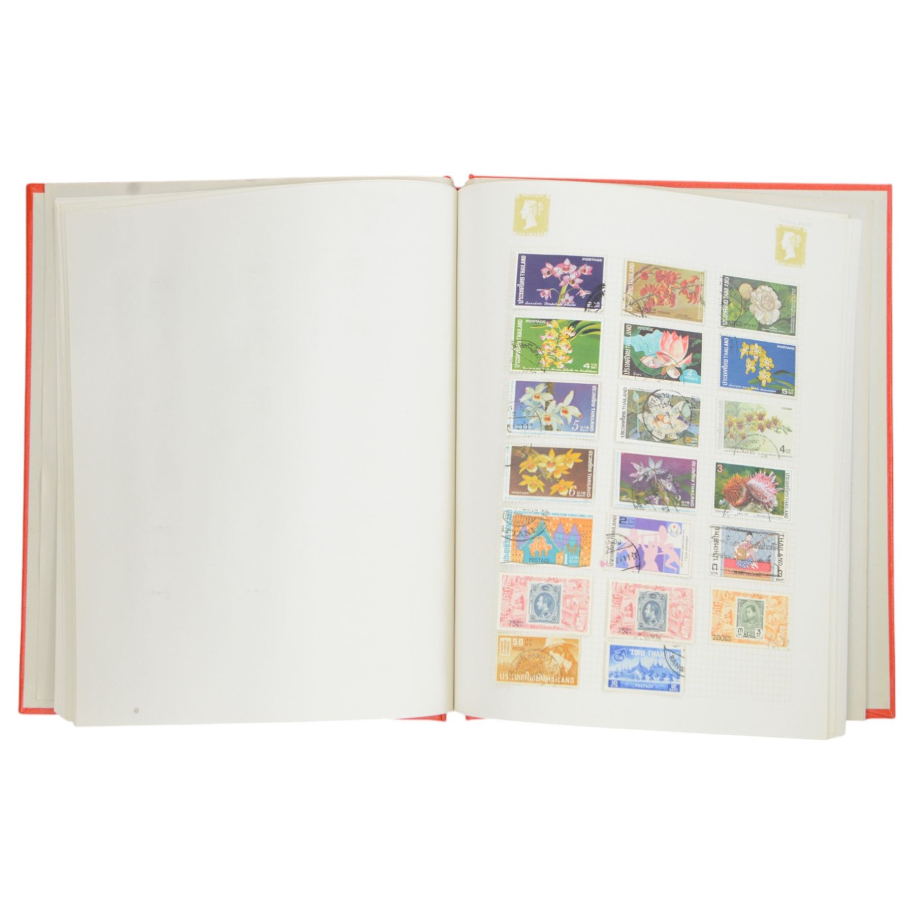 Great British and World stamps, including Portugal, Spain, Monaco, Vietnam etc, housed in various albums or folders and loose, in two boxes