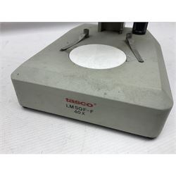 Three Binocular microscopes, comprising two W. Watson & Sons Bactil no 110331 and 107773 and Tasco LMSQF-F