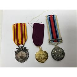 Twelve copy medals including for Operational Service, Gulf Medal, South Atlantic Medal, Iraq Medal, General Service Medal, Air Crew Europe Star, RMS Carpathia etc; all with ribbons (12)