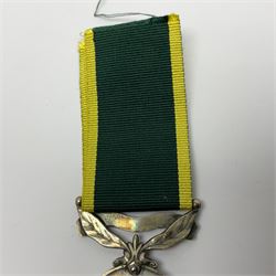 Territorial Efficiency Medal awarded to 2036048 Spr F.A. Furnell R.E.; Territorial Force Efficiency Medal; and Army Emergency Reserve Decoration; all with ribbons (3)