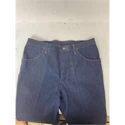 1970's Wrangler blue denim Jeans, with tag, size 38 34, waist 38 97