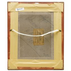 English School (20th century): Portrait of a Seated Victorian Gentleman, oil on board signed with monogram CS and dated 1854, 34cm x 27cm