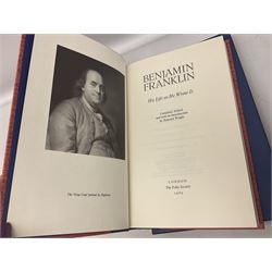 Folio Society; eighteen volumes, to include The Cathedrals of England, Redcoats and Rebels, The Gunpowder Plot, Civilisation, Benjamin Franklin 